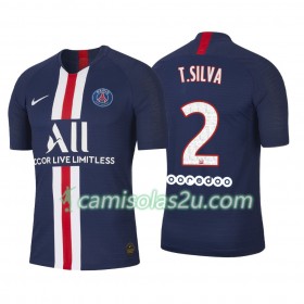 Camisolas de Futebol Paris Saint-Germain Thiago Silva 2 Equipamento Principal 2019/20 Manga Curta